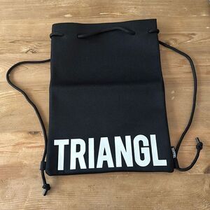 TRIANGL NEOPRENE BACK PACK Swim Travel or Makeup Bag BLACK NEW